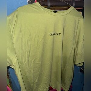 SHEIN “GREAT” GREEN SHIRT